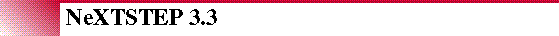 NeXTSTEP 3.3