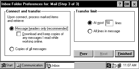 InBox gives you lots of options for handling new mail