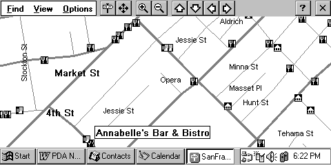 The big blank area at the bottom is the Moscone Center