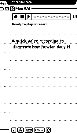 Recording stationery for Notes on Newton
