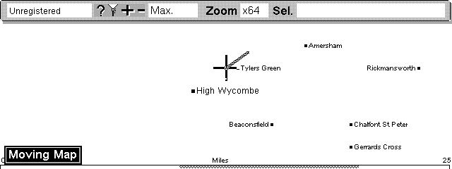 Mapper shows direction when moving with a GPS