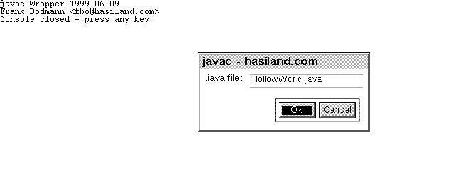 Running javac on a 5mx