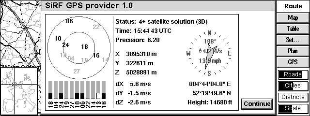 New GPS support for Millenium